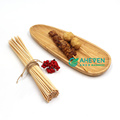 Best price disposable round bamboo skewer stick with custom logo